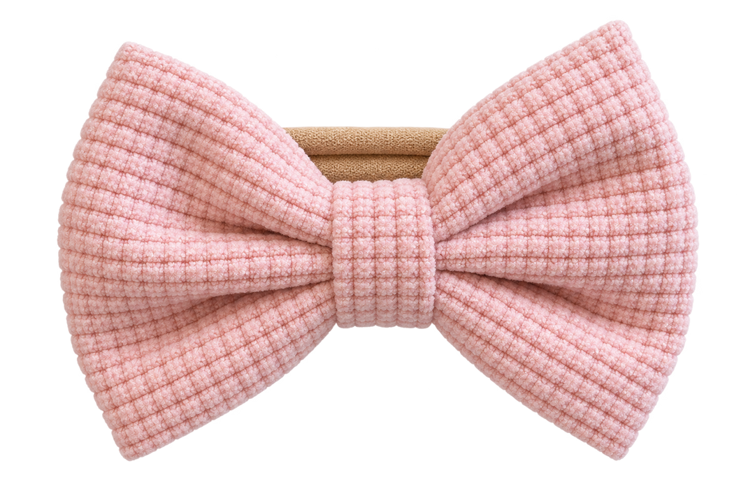 Diadema Lazo Rosa Claro