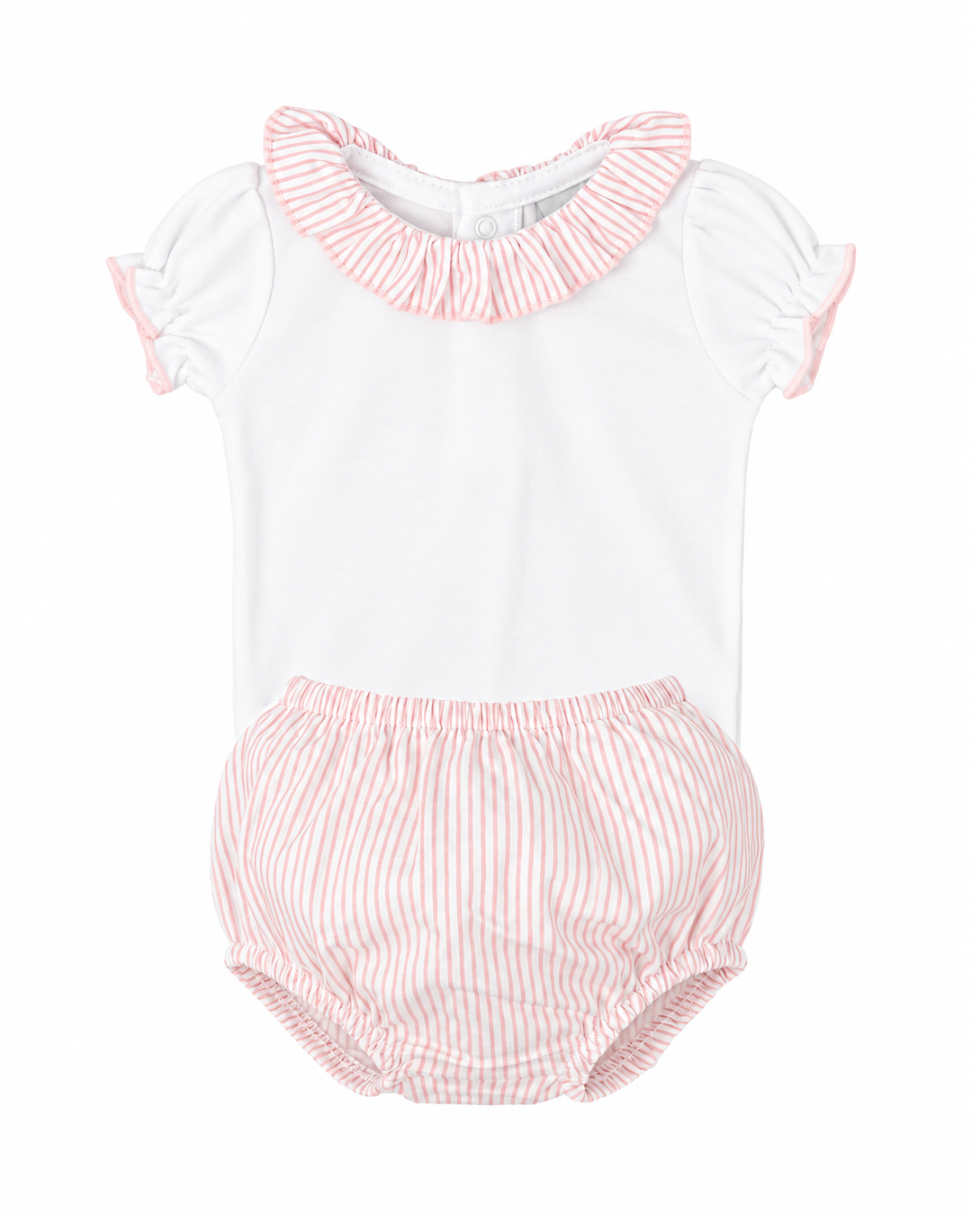 Conjunto rayas rosas
