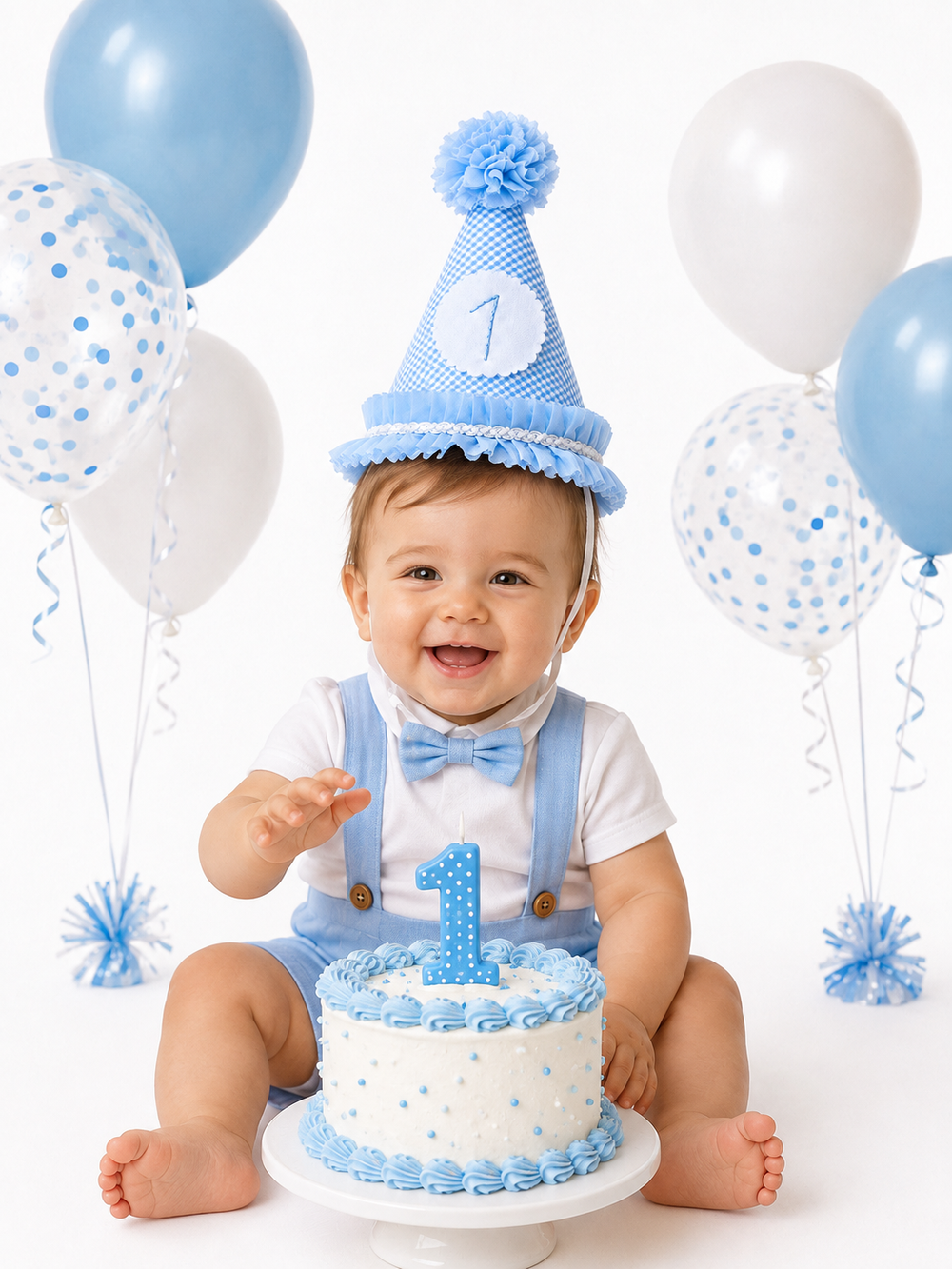 GORRO CUMPLEAÑERO AZUL CLARITO