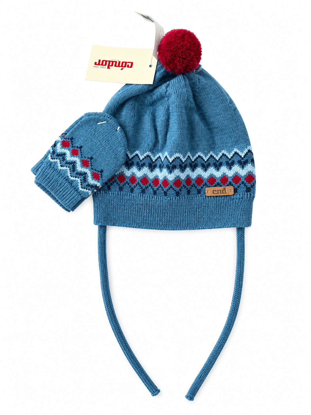 Set gorro & guantes azul