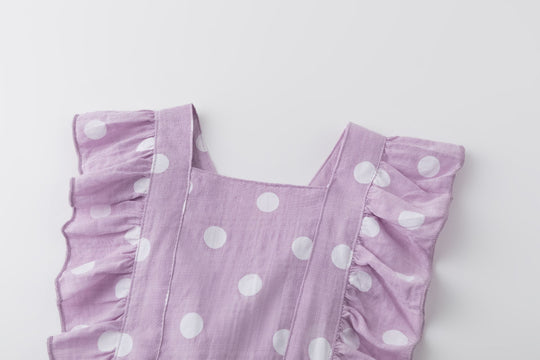 Vestido Purple Dots