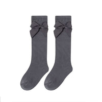Calceta con lazo Gris oscuro