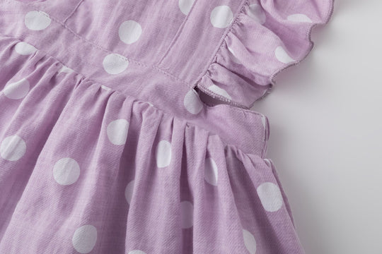 Vestido Purple Dots