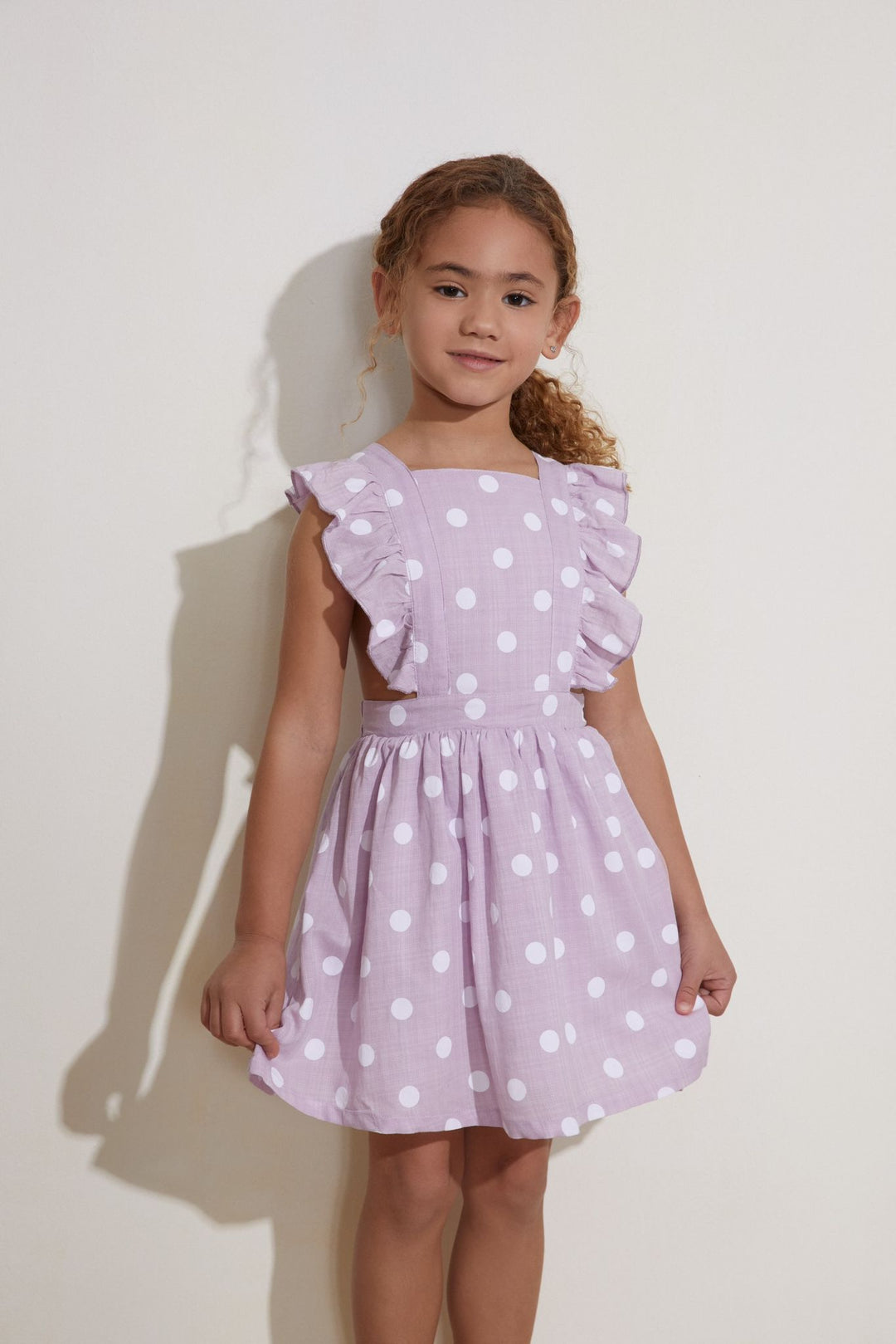 Vestido Purple Dots