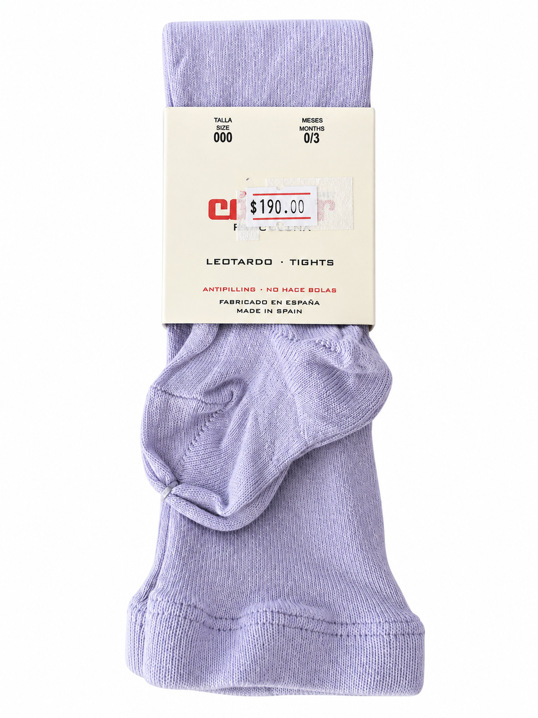 Leotardo morado liso