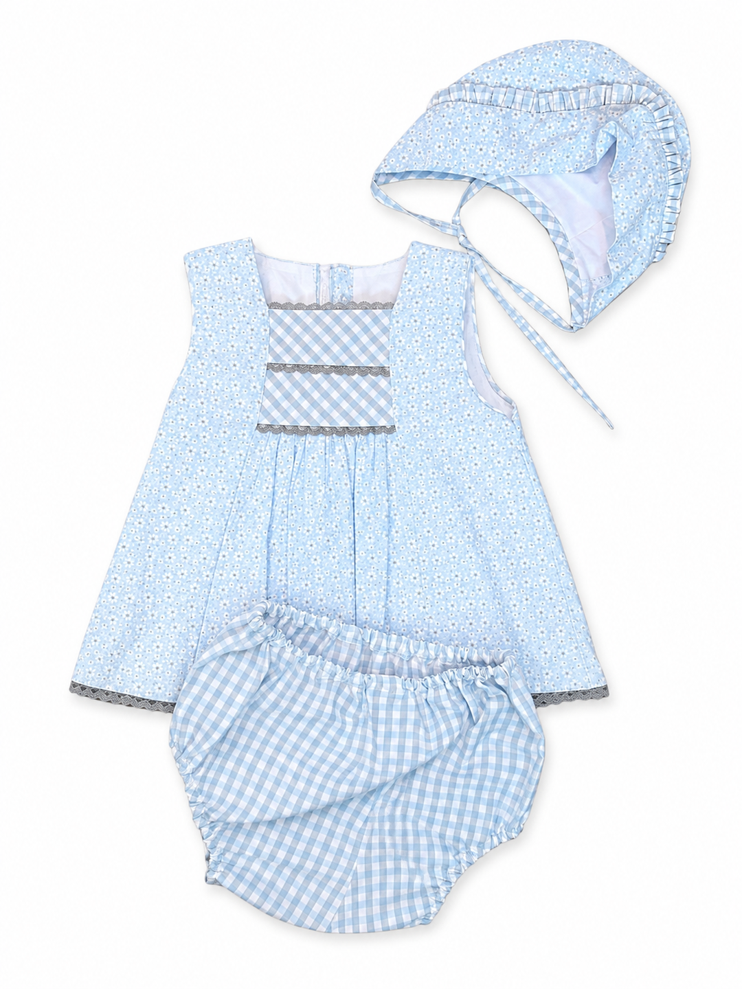 Vestido flores azul