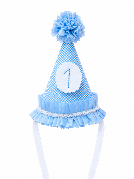 GORRO CUMPLEAÑERO AZUL CLARITO