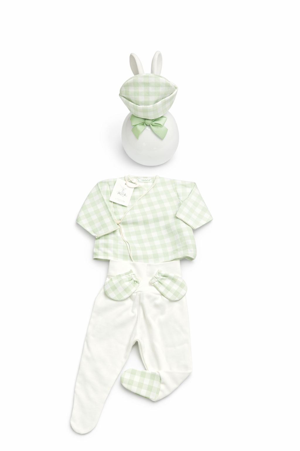 Pack regalo Vichy verde