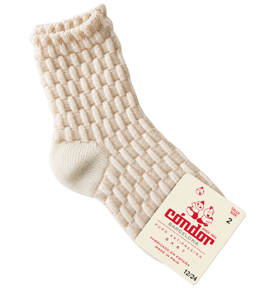 Calceta beige textura